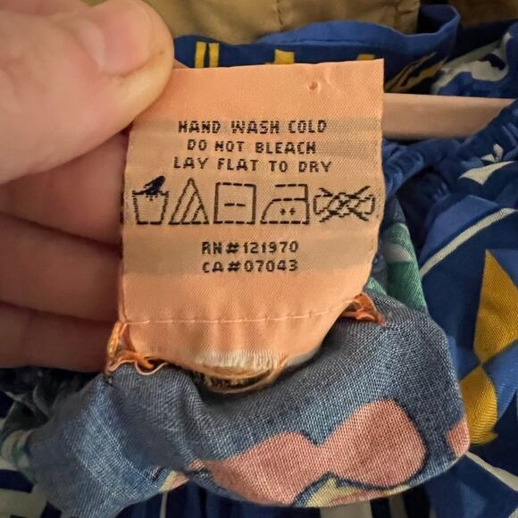 Anthroplogie Flying Tomato Blue Aztec Off the Shoulder Maxi Dress Size Small - Picture 5 of 7